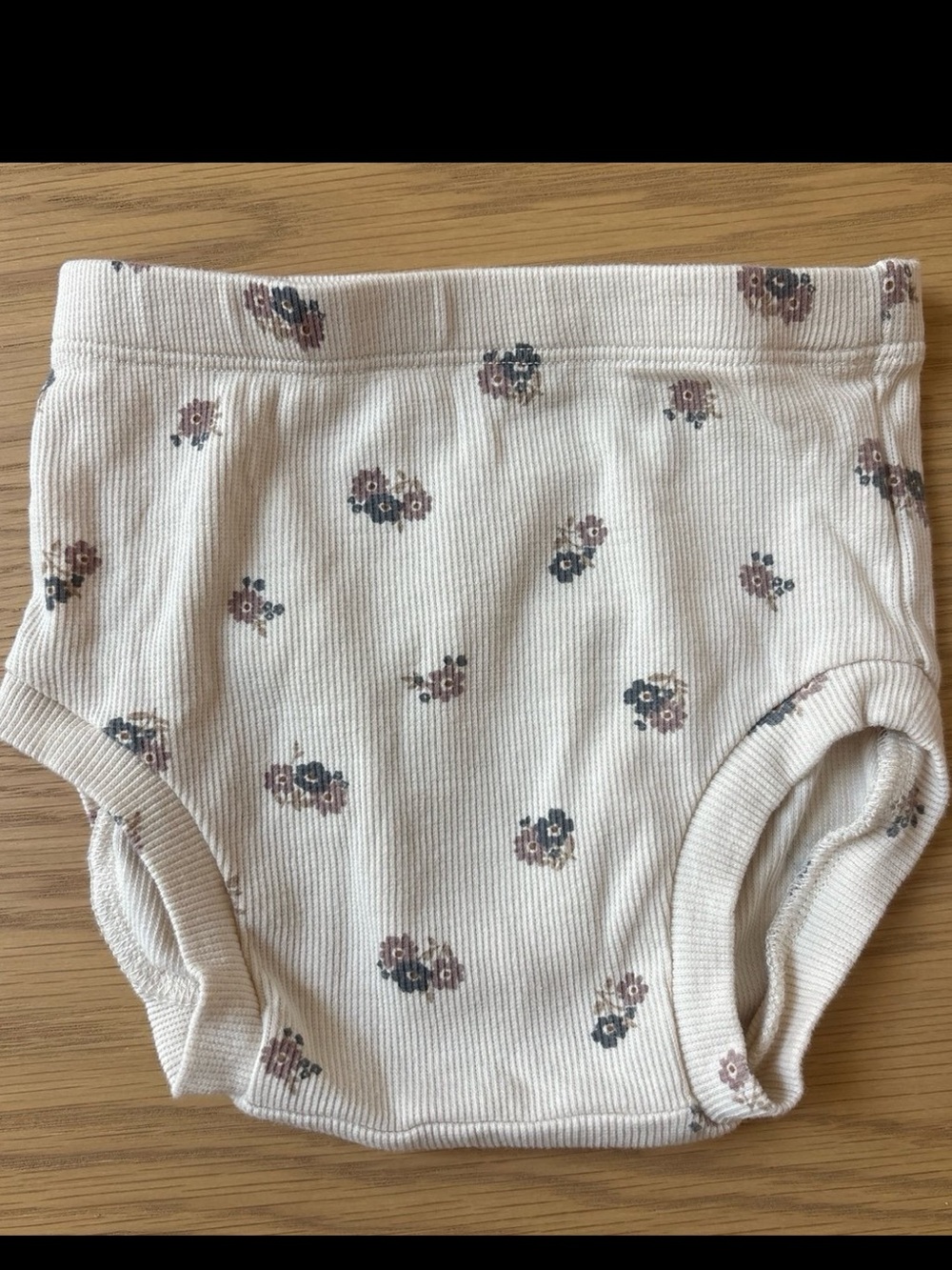 Quincy Mae Ribbed Floral Bloomers